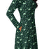 Dino Green Tropics Green Dinosaur Long Sleeve Midi Dress 5