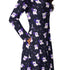 Anxious Ghosts Purple Long Sleeve Midi Dress 5