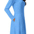 Geometry Blue Math Long Sleeve Midi Dress 5