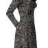 Human Anatomy Black Long Sleeve Midi Dress 5