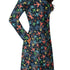 Multi Colored Airplanes on Blue Long Sleeve Midi Dress 5