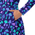 Psychedelic Mushrooms Long Sleeve Midi Dress 6