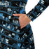 Purrrfect Library Long Sleeve Midi Dress 6