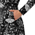 Episodic Moth Black White Night Long Sleeve Midi Dress 7
