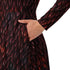 Red Dragon Scales Dnd Long Sleeve Midi Dress 6