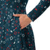 Controller Gamepad Icons Teal Video Game Long Sleeve Midi Dress 6