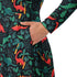 Tropical Dinosaur Green Aloha Long Sleeve Midi Dress 6