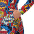 Pop Art Comic Book Red Long Sleeve Midi Dress 6