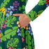 Tropical Video Game Pixels Long Sleeve Midi Dress 6