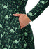 Dino Green Tropics Green Dinosaur Long Sleeve Midi Dress 6