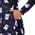Anxious Ghosts Purple Long Sleeve Midi Dress 6