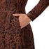 Human Anatomy Dark Long Sleeve Midi Dress 6