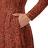 Human Anatomy Red Long Sleeve Midi Dress 6