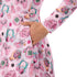 Anime Gamer Items Pink Long Sleeve Midi Dress 6