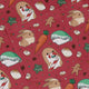 cinnamon anime bunnies Long Sleeve Button Up Shirt Geek Nerd adult sizing Anime Christmas Print