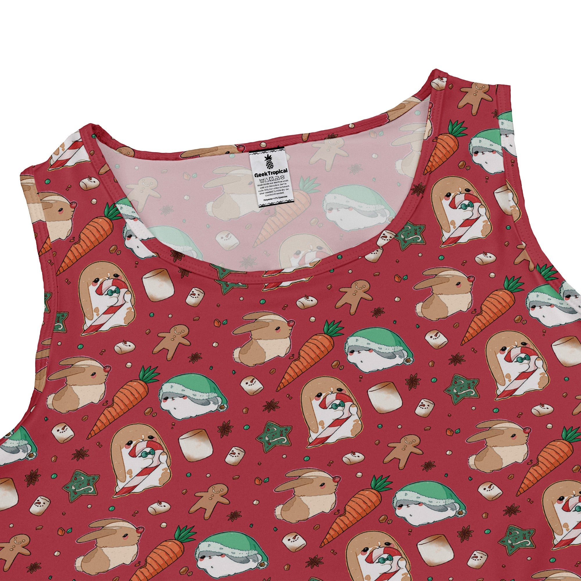 cinnamon anime bunnies Dress Geek Nerd Christmas Print Design by Ardi Tong lx - C