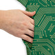computer circuit board yellow green Dress Geek Nerd 0925 computer print FLOW DESC WRITING