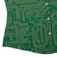 computer circuit board yellow green Curvy Button Up Shirt Geek Nerd 0925 All Adult Button Up Shirts computer print
