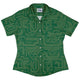computer circuit board yellow green Curvy Button Up Shirt Geek Nerd 0925 All Adult Button Up Shirts computer print