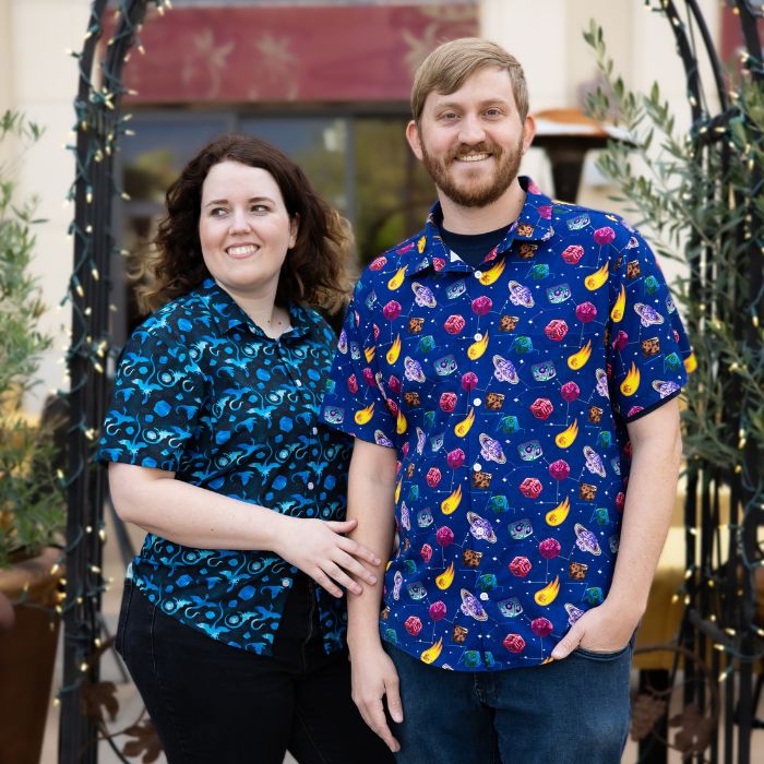 dungeons and dragons shirt people wearing nerdy button up shirts