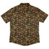 Episodic Autumn Mushroom Collage Button Up Shirt - XS - Hawaiian Shirt - No Pocket -