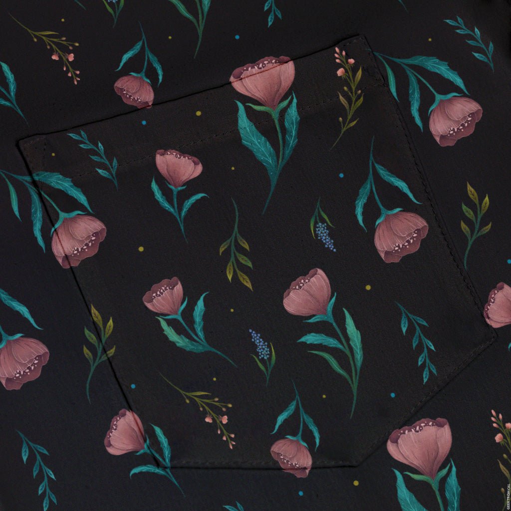 Episodic Blooms Button Up Shirt - XS - Hawaiian Shirt - No Pocket -