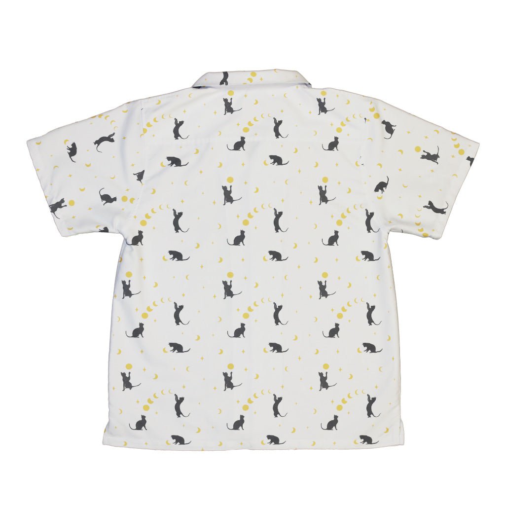 Episodic Cat Catching the Moon Youth Hawaiian Shirt - YXS - -