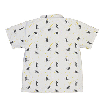 Episodic Cat Catching the Moon Youth Hawaiian Shirt - YXS - -