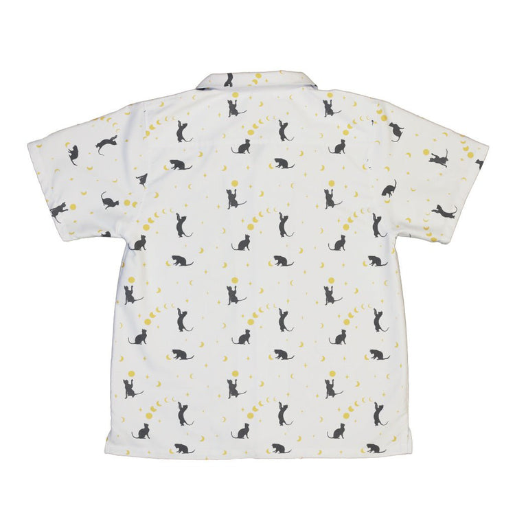 Episodic Cat Catching the Moon Youth Hawaiian Shirt - YXS - -