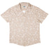 Episodic Crescent Moon Garden Biege Button Up Shirt - XS - Hawaiian Shirt - No Pocket -