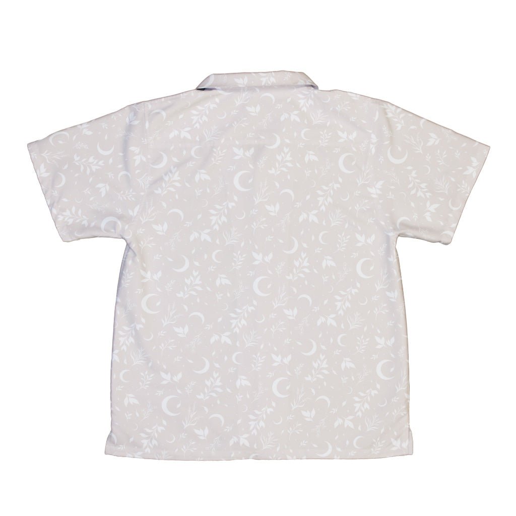 Episodic Crescent Moon Garden Biege Youth Hawaiian Shirt - YXS - -