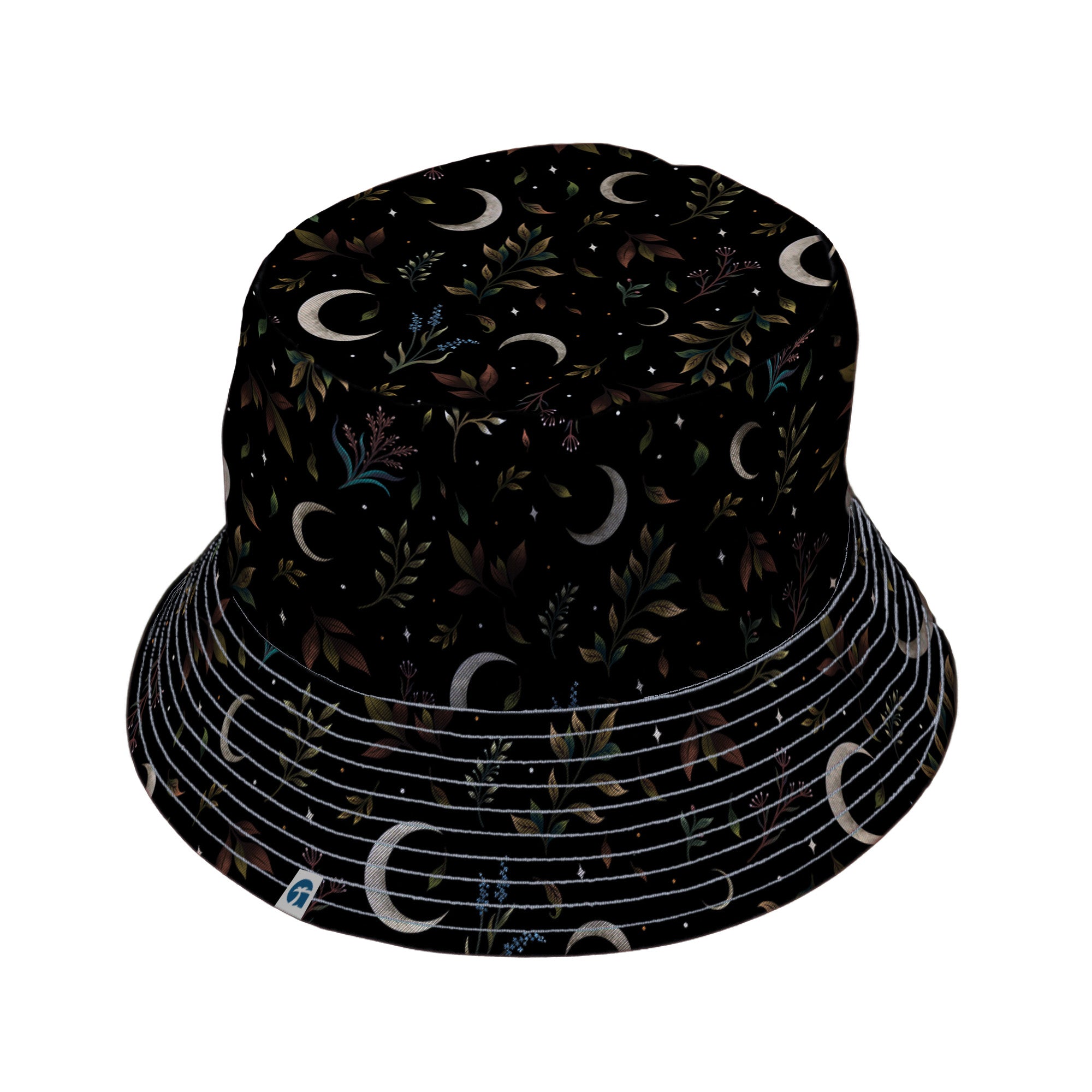 Episodic Crescent Moon Garden Bucket Hat - M - Grey Stitching - -