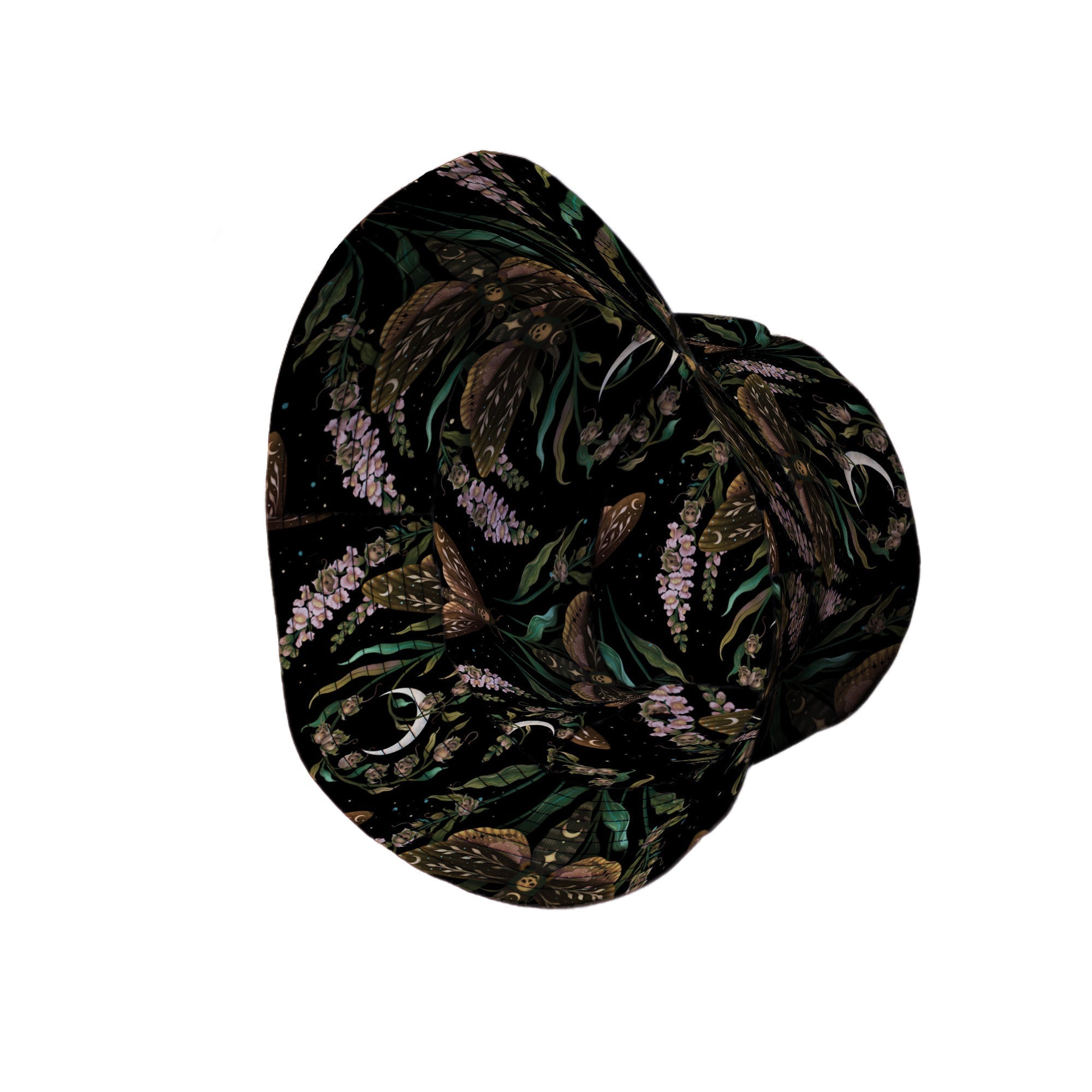 Episodic Death Moth Flow Bucket Hat - M - Grey Stitching - -