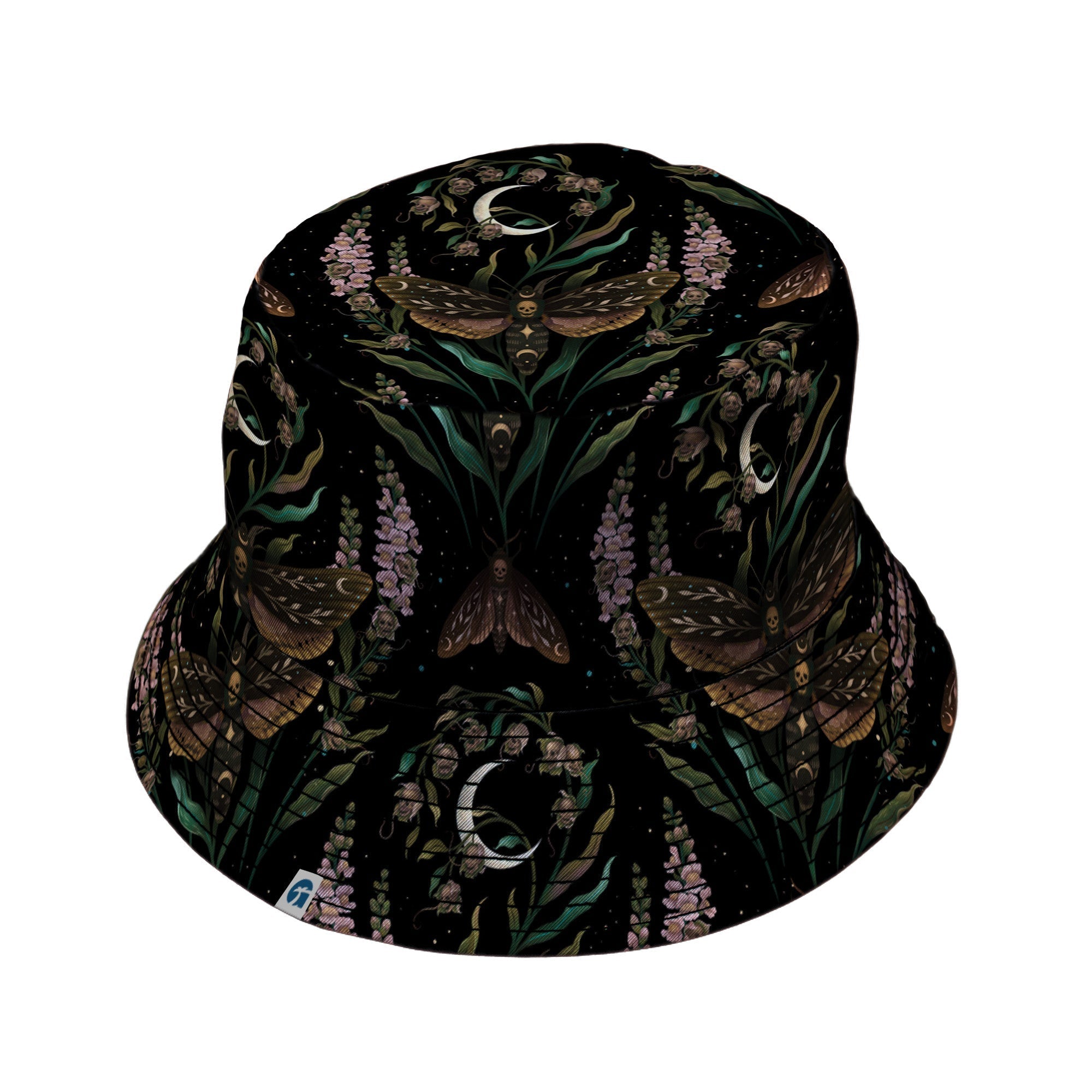 Episodic Death Moth Flow Bucket Hat - M - Black Stitching - -