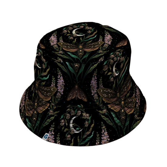 Episodic Death Moth Flow Bucket Hat - M - Black Stitching - -