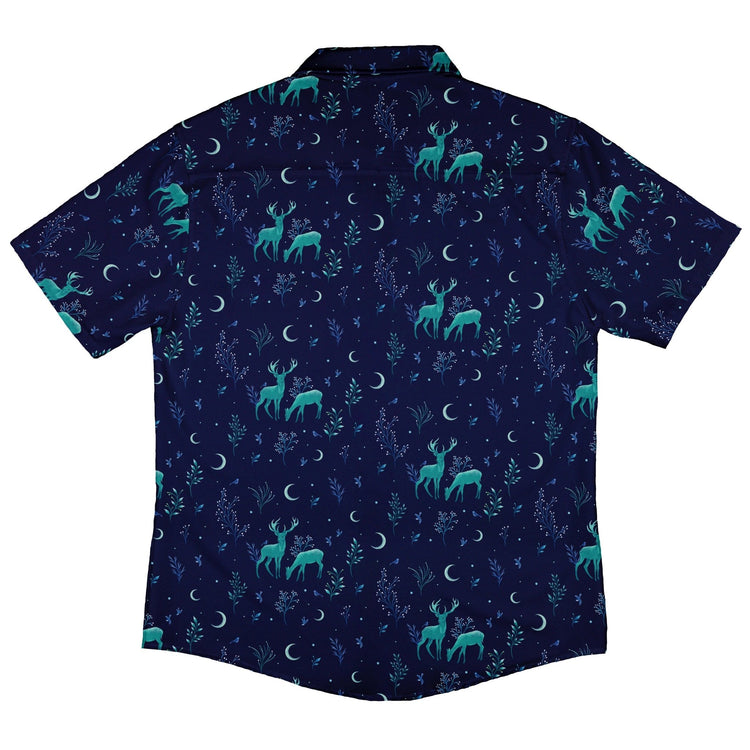 Episodic Deers in the Moonlight Button Up Shirt - XS - Hawaiian Shirt - No Pocket -
