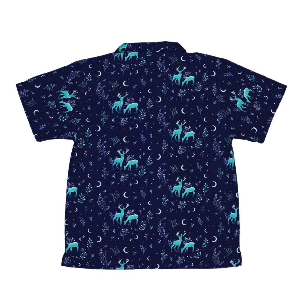 Episodic Deers in the Moonlight Youth Hawaiian Shirt - YXS - -