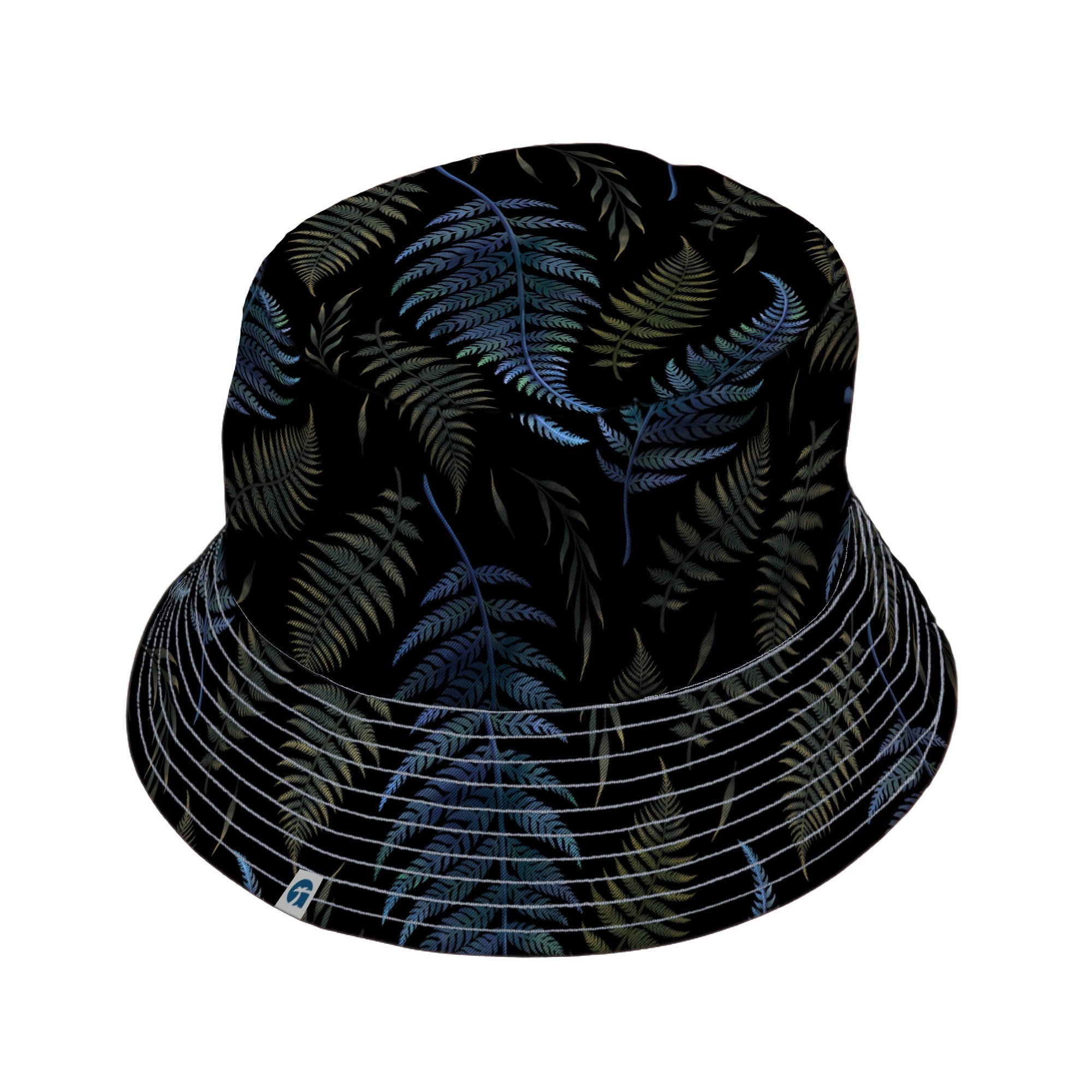 Episodic Ferns Bucket Hat - M - Grey Stitching - -