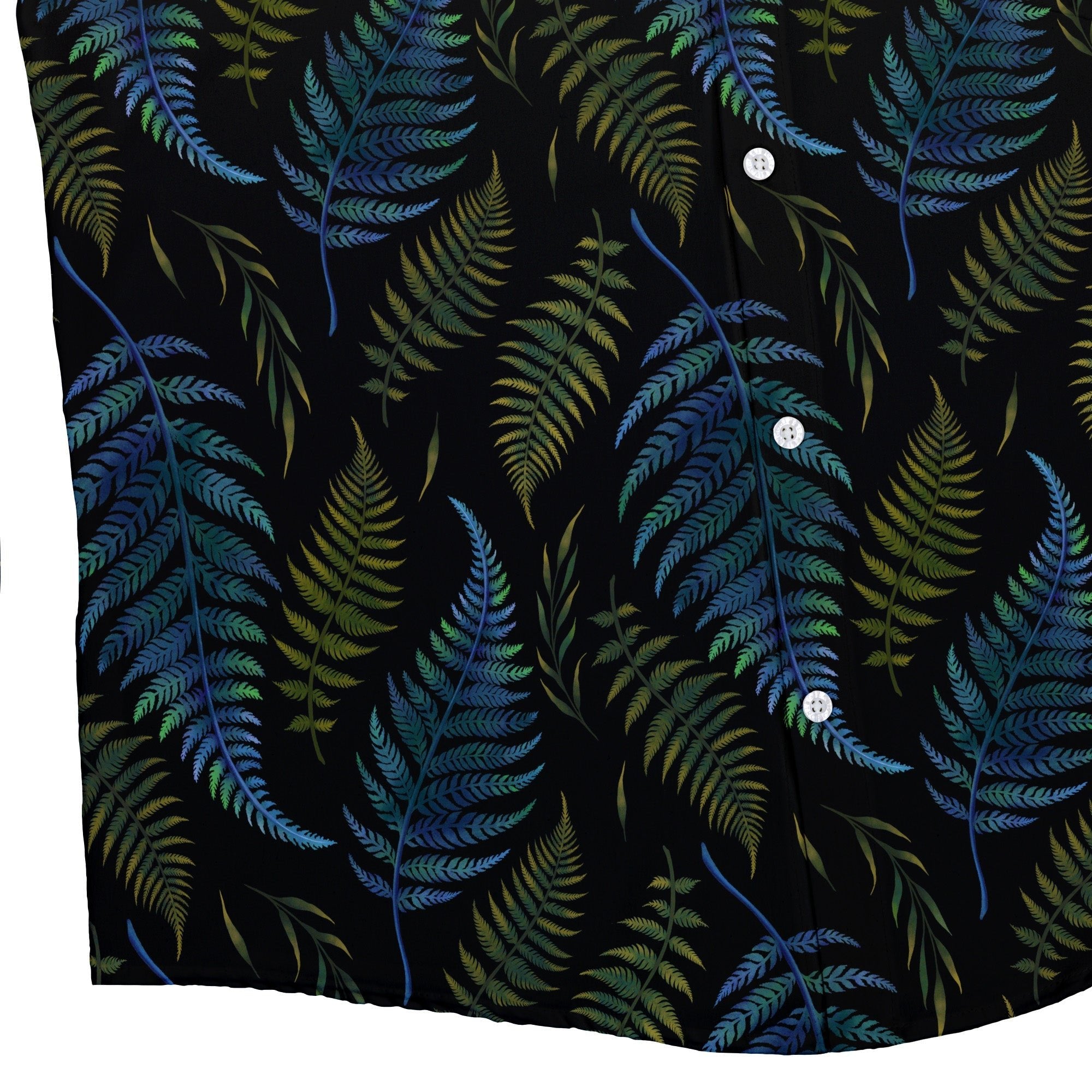 Episodic Ferns Button Up Shirt - XS - Hawaiian Shirt - No Pocket -