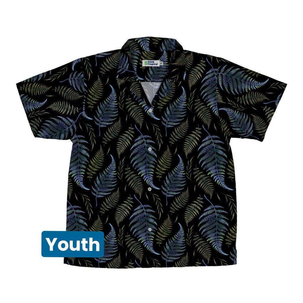 Episodic Ferns Youth Hawaiian Shirt - YXS - -