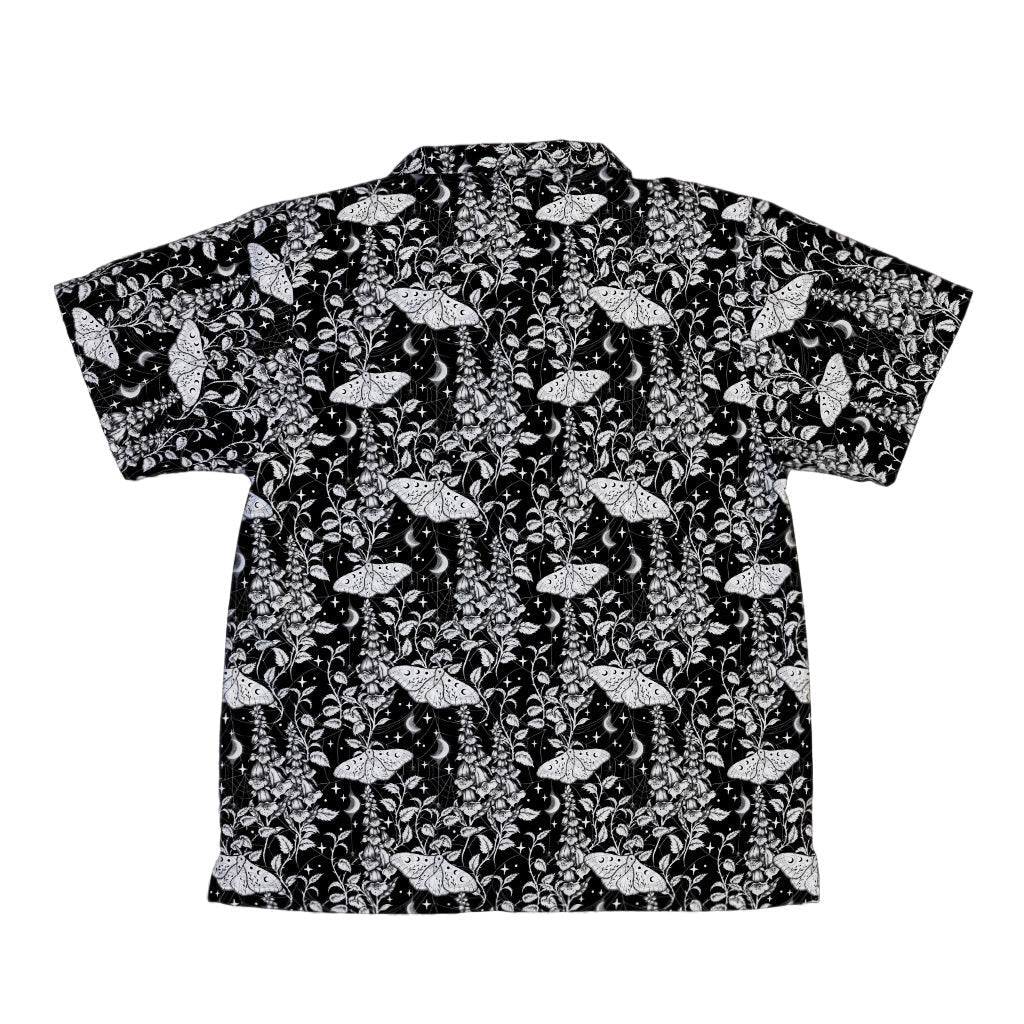 Episodic Moth Black White Night Youth Hawaiian Shirt - YXS - -