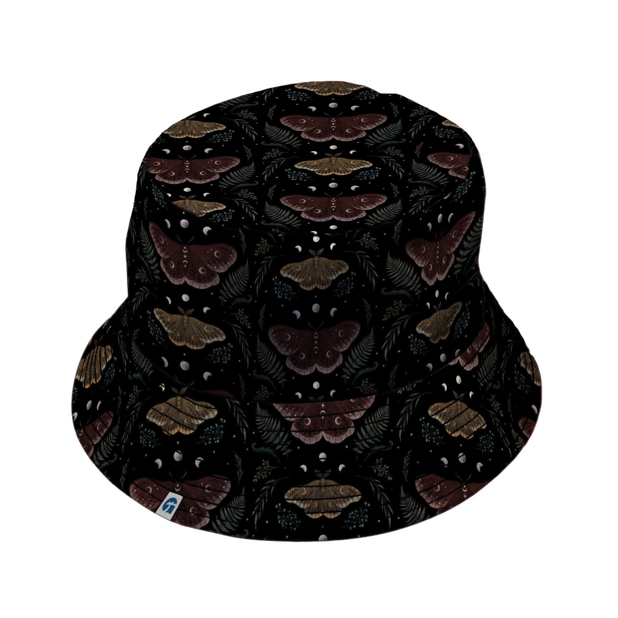 Episodic Moth Fall Bucket Hat - M - Black Stitching - -