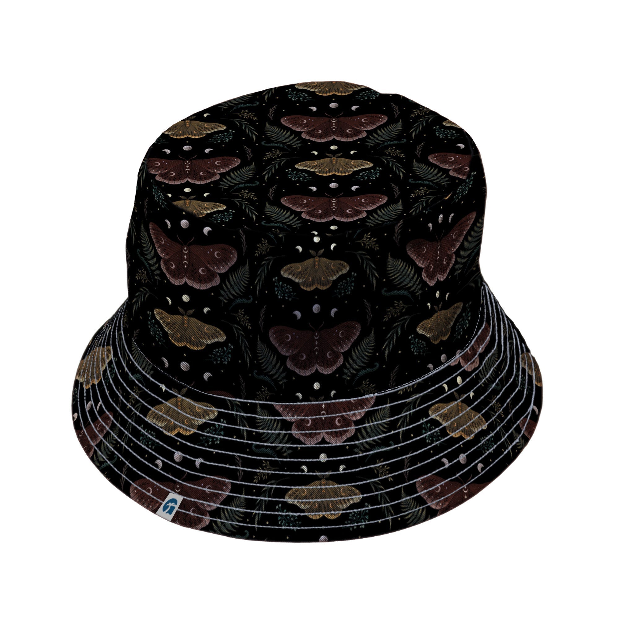 Episodic Moth Fall Bucket Hat - M - Grey Stitching - -