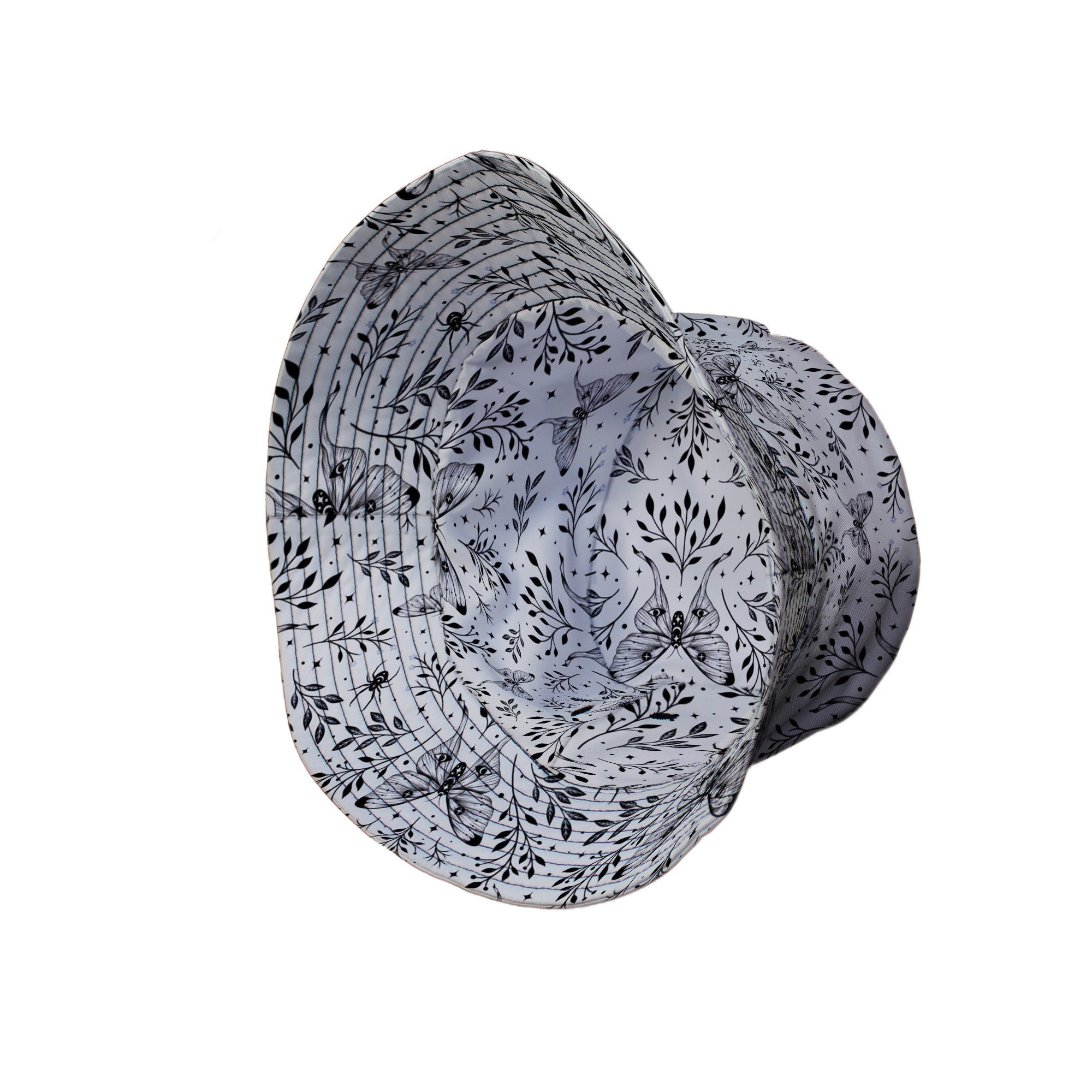 Episodic Mystical Butterfly Bucket Hat - M - Grey Stitching - -