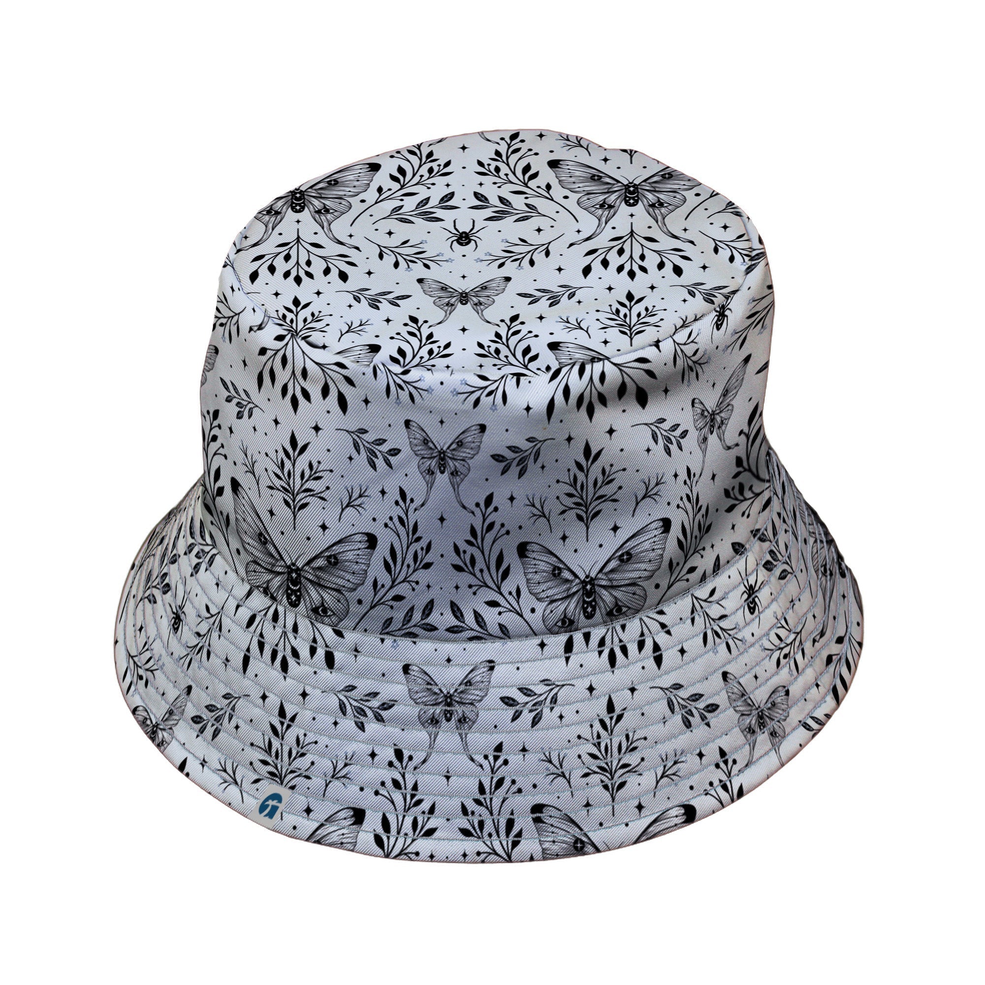 Episodic Mystical Butterfly Bucket Hat - M - Grey Stitching - -