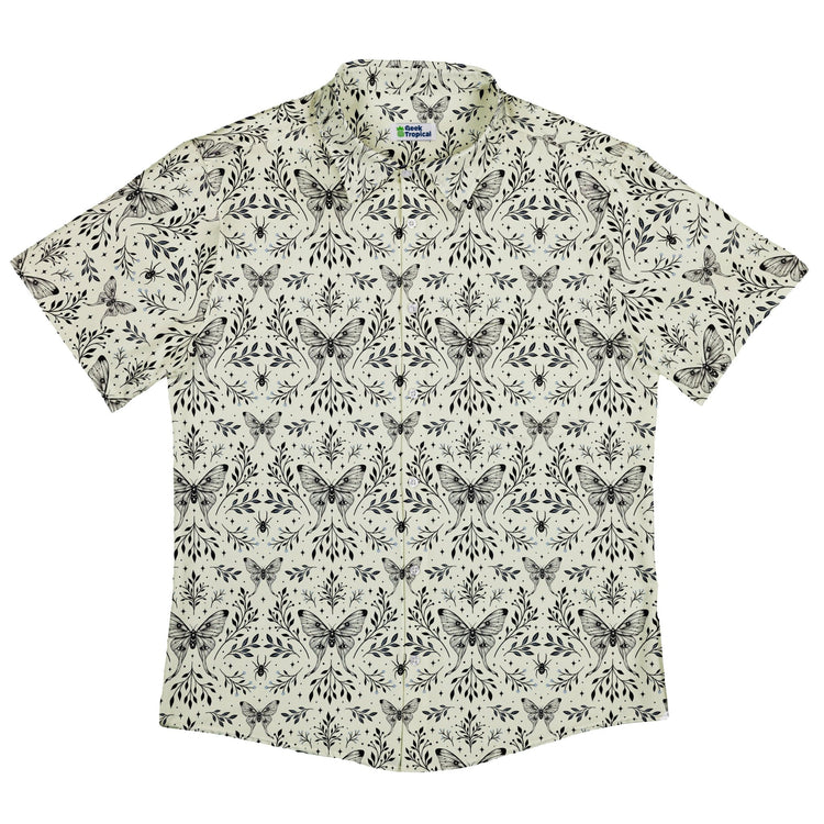 Episodic Mystical Butterfly Button Up Shirt - XS - Button Down Shirt - No Pocket -