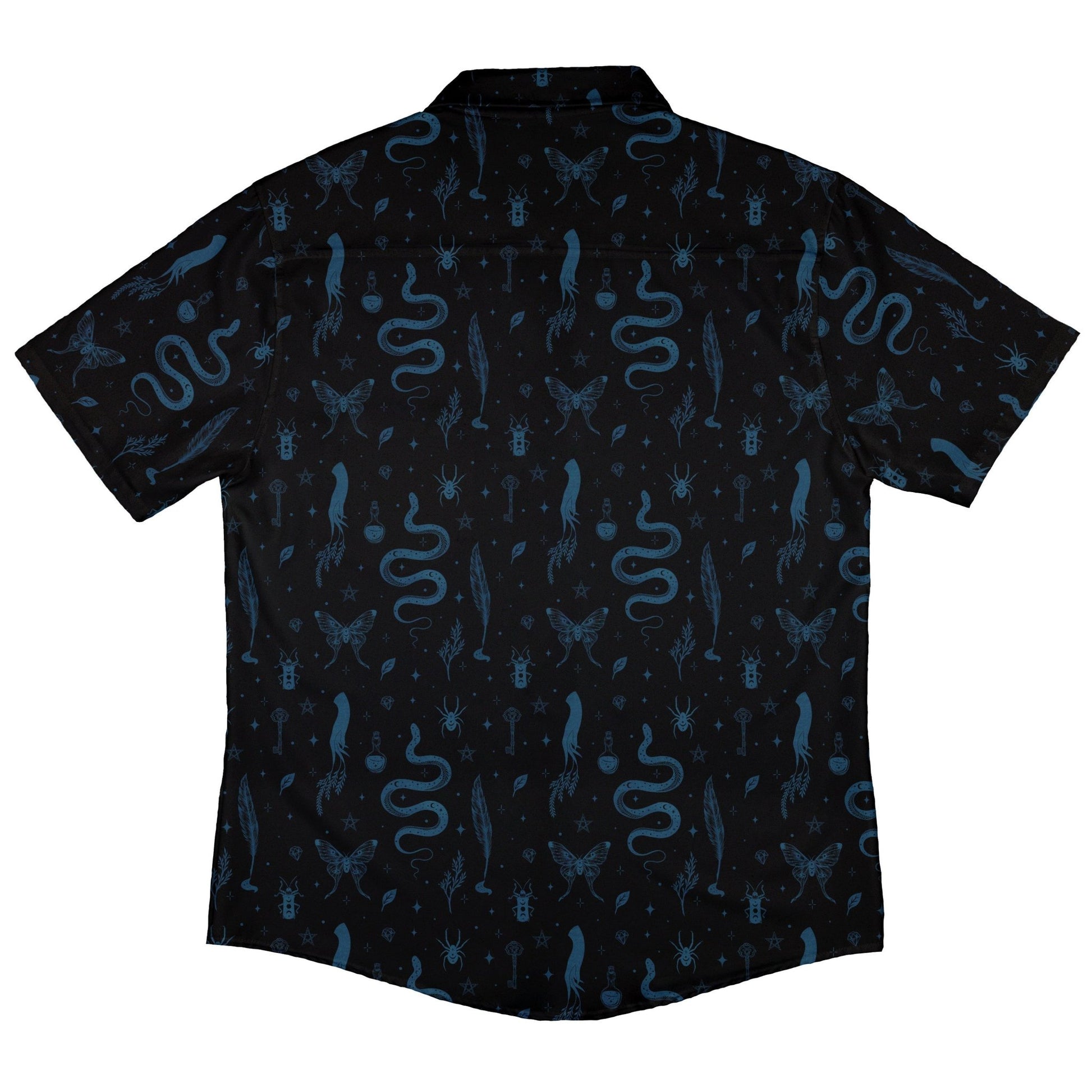 Episodic Mystical Collection Black Button Up Shirt - XS - Hawaiian Shirt - No Pocket -