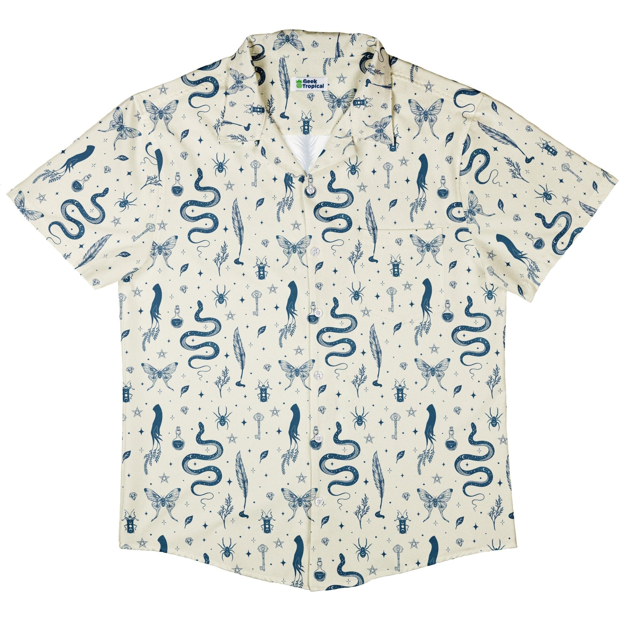 Episodic Mystical Collection Button Up Shirt - XS - Hawaiian Shirt - No Pocket -