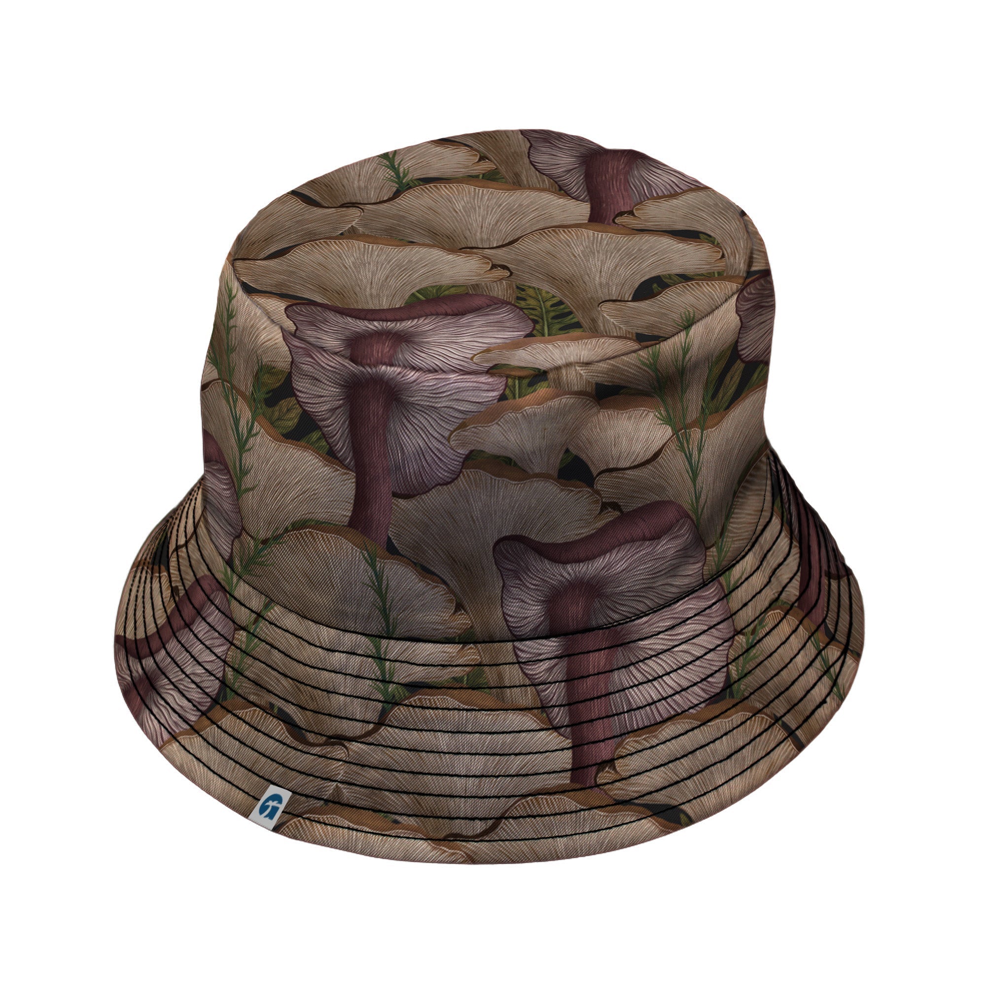 Episodic Oyster Mushroom Bucket Hat - M - Black Stitching - -