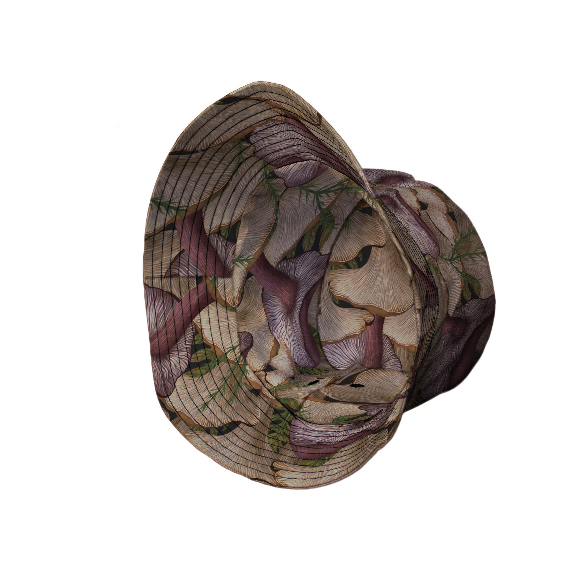 Episodic Oyster Mushroom Bucket Hat - M - Grey Stitching - -